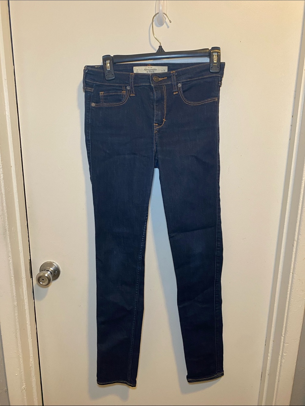 Abercrombie & Fitch Dark Blue Women's Skinny Jeans